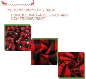 img 1 attached to HRX Package Drawstring Reusable Christmas