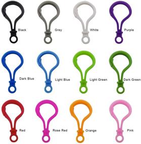 img 2 attached to 🔑 DIY Toy Keychain Rings Set - 60 Pcs Mixed Plastic Backpack Clasp Hook for Key Chains & Keys