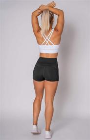 img 1 attached to 🩳 Kamo Fitness High Waist Athletic Yoga Shorts for Tummy Control During Workouts and Running