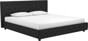 img 2 attached to DHP 4175049 Upholstered Headboard Footboard