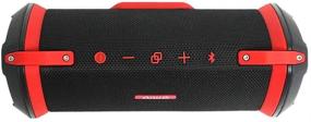 img 3 attached to 🖤 Red/Black Aiwa Exos-3 Bluetooth Speaker: Water-Resistant, Rugged Design, Delivering Exceptional Acoustic Performance