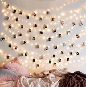 img 4 attached to 📸 EZDC 100 LED USB Powered Photo Clip String Lights - Fairy Lights with Clips for Pictures, Perfect for Bedroom & Dorm Room Decoration