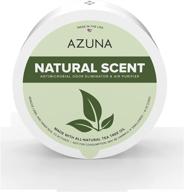 гель-очиститель воздуха azuna all-natural - натуральный аромат (8 унций) | на основе растений, натуральное средство от неприятных запахов и освежитель воздуха для дома | масло чайного дерева | запахи животных, дым, сильные запахи. логотип