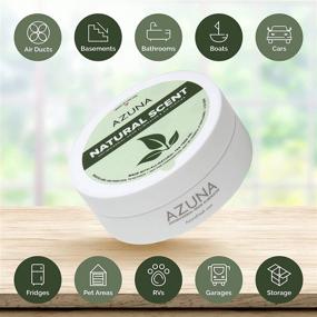 img 3 attached to Гель-очиститель воздуха Azuna All-Natural - натуральный аромат (8 унций) | На основе растений, натуральное средство от неприятных запахов и освежитель воздуха для дома | Масло чайного дерева | Запахи животных, дым, сильные запахи.