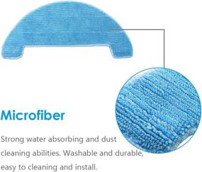 img 1 attached to 🧹 SOFOXYI 4PCS Replacement Mop Cloths for Coredy R750/R500/R550/R580/G800/G850 Robot Vacuum - Cleaning Accessories