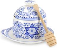 изысканный медовый горшок spode judaica 🍯 с капельницей: идеально подойдет для украшения ваших праздников! логотип