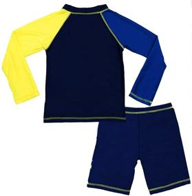 img 3 attached to 🩱 Boys' Sunsuit Swimwear with Sleeve for Optimal Sun Protection - One-Piece Swimsuit