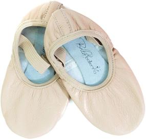 img 3 attached to 🩰 High-Quality Ballet Shoes for Kids and Toddlers. Elastic Opening, No Ties. Soft Pink Leather with Excellent Support. True to Size Girls Ballet Slipper.