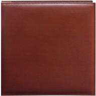 📚 pioneer 12x12 snapload sewn leatherette memory book in classic brown: preserve your cherished moments logo