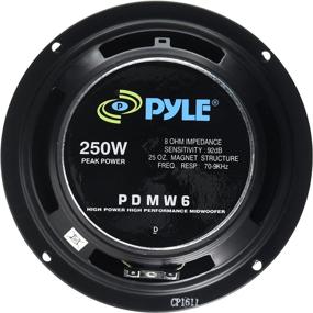 img 1 attached to 🚗 Pyle PDMW6 6,5-дюймовый автомобильный среднечастотный динамик - Высокомощная 250-ваттная акустическая система для улучшенного звукового опыта в автомобиле