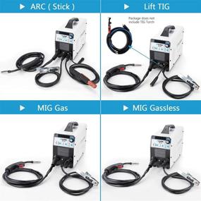 img 2 attached to 🔥 FLARING Mig Welder Machine: Flux Core, Stick ARC/MMA, LIFT TIG/MIG Welding, Gas/Gasless, Inverter AC to DC 110/220V – Ideal for Beginners