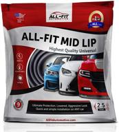 🚗 all-fit automotive red universal bumper lip splitter kit - enhancing style & shielding lower bumper logo