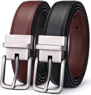 bulliant genuine leather reversible adjustable men's accessories for belts logo