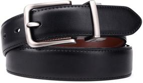 img 2 attached to Bulliant Genuine Leather Reversible Adjustable Men's Accessories for Belts
