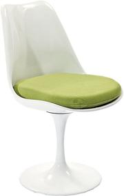 img 2 attached to Green Upholstered Swivel Kitchen and Dining Room Chair - Modway Lippa Mid-Century Modern