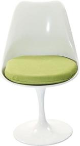 img 4 attached to Green Upholstered Swivel Kitchen and Dining Room Chair - Modway Lippa Mid-Century Modern