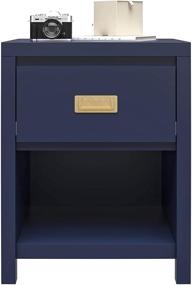 img 1 attached to Stylish and Functional Navy Nightstand for Kids - Little Seeds Monarch Hill Haven