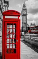 🏰 enhance your home decor with the new diy 5d diamond painting kit - red phone booth uk big ben logo