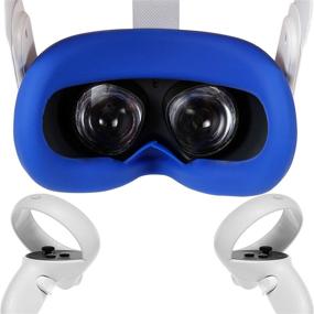 img 4 attached to 👍 Enhanced VR Silicone Face Cover for Oculus Quest 2 - Protect Your Face, Prevent Sweat, Light Leakage, and Anti-Leakage