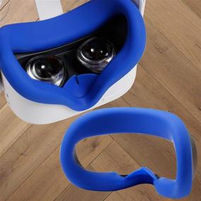 img 3 attached to 👍 Enhanced VR Silicone Face Cover for Oculus Quest 2 - Protect Your Face, Prevent Sweat, Light Leakage, and Anti-Leakage
