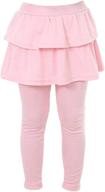 little elastic fleece leggings ruffle girls' clothing logo