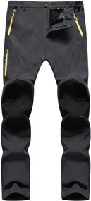 img 1 attached to Singbring Women's Waterproof Windproof Ski Snow Hiking Pants with Fleece Lining