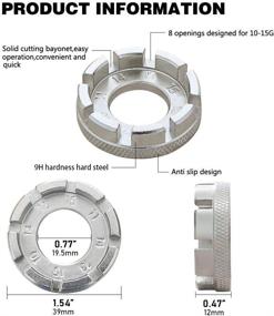 img 2 attached to Goabroa Spoke Wrench: A Durable 8-Way Bike Rim Truing Tool for Precise Bicycle Wheel Tension Adjustment