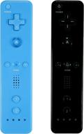 🎮 enhance your gaming experience with yosikr wireless remote controller for wii wii u - black and blue логотип