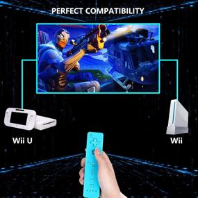 img 1 attached to 🎮 Enhance Your Gaming Experience with Yosikr Wireless Remote Controller for Wii Wii U - Black and Blue