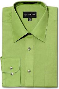 img 4 attached to G Style USA Regular Sleeve Shirts Men's Clothing for Shirts