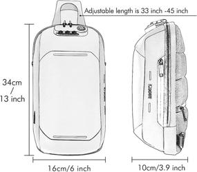img 3 attached to Anti Theft Crossbody Shoulder Backpack Waterproof