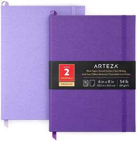 img 4 attached to Notebooks Lavender Hardcover Notepads Journaling