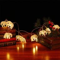 metal elephant fairy lights - battery operated star led garland for wedding birthday bedroom curtain yard garden decoration - osaladi логотип