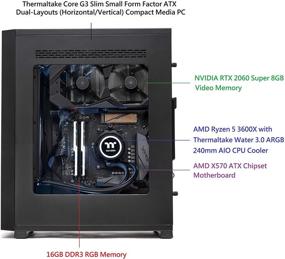 img 3 attached to 💻 Гейминговый ПК Thermaltake LCGS Core G36 с жидкостным охлаждением - AMD Ryzen 5 3600X, 16 ГБ RGB DDR4 3200 МГц, RTX 2060 Super 8 ГБ, 1 ТБ Gen4 M.2, WiFi, Windows 10 Pro (G3BK-X570-AG3-LCS)