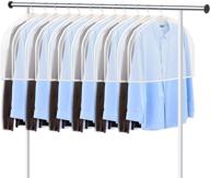 👔 keegh extra wide garment shoulder covers bag (pack of 12) | breathable hanging closet suit organizer prevents dust, keeps clothes shoulder clean | 2" gusset for storing coats, jackets, dresses логотип