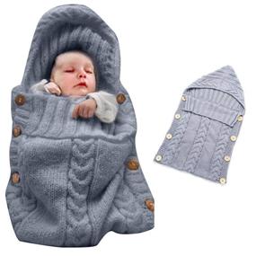 img 4 attached to 👶 Cozy and Stylish Grey Newborn Baby Wrap Swaddle Blanket by Oenbopo: Knit Blanket Swaddle Sleeping Bag for 0-12 Months