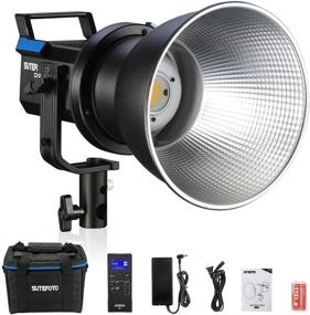 img 4 attached to 🎥 Sutefoto P80 Studio LED Video Light Continuous Fresnel Light for YouTube Photography Lighting with Bowens Mount, 5 Pre-Programmed Light Effects, 80W 5600K Daylight, Reflector, Remote Control, and Portable Bag