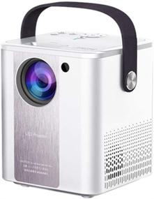 img 4 attached to 📽️ Outdoor Portable Mini Projector with 5500Lux Full HD 1080P, 120'' Display & HiFi Speaker - Ideal for TV Stick/PC/PS4/HDMI Home Theater!