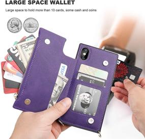 img 1 attached to Bocasal Crossbody Wallet Case For IPhone X Xs With Card Holder