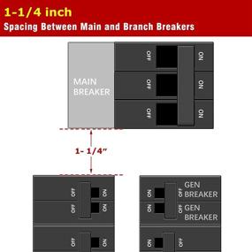 img 2 attached to 🔌 GE 150 or 200 Amp Main Breaker Generator Interlock Kit - 1 1/4 Inch Spacing Between Main and Branch Breaker