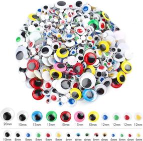 img 3 attached to LotFancy 1100PCS Mixed Googly Wiggle Eyes Self-Adhesive: Craft Sticker in Various Sizes - Ideal for DIY Crafts, Toy Accessories, and Decoration