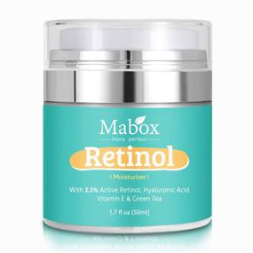 img 4 attached to Mabox Retinol Moisturizer Cream for Face and Eye Area - Hyaluronic Acid, Vitamin E, Anti Aging Formula for Reduced Wrinkles & Fine Lines - Best Day and Night Cream (1.7 Fl. Oz)