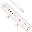 kmc 6 outlet protector charging station power strips & surge protectors logo