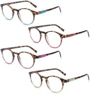 👓 stylish and practical ladies' reading glasses with leopard print frame logo