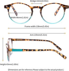 img 3 attached to 👓 Stylish and Practical Ladies' Reading Glasses with Leopard Print Frame