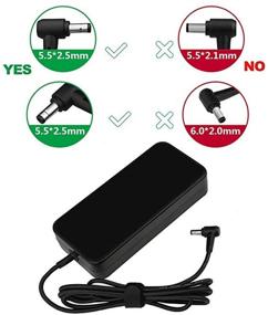 img 2 attached to 💡 High Power 19V 6.32A 120w AC Adapter Charger for ASUS ROG GL502, Q550LF, N550JV and More