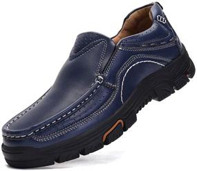 img 4 attached to Venshine Leather Casual Loafers for Men - Comfortable Walking Shoes