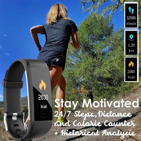 img 2 attached to MCNNADI Fitness Tracker with Blood Pressure, Heart Rate, Oxygen Level, Temperature Monitoring & Sleep Tracking - Includes 4 Additional Straps. Customizable Face, Activity Tracking, Remote Camera Control, Waterproof Pedometer Watch