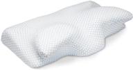 улучшите качество сна с подушкой dr. pillow contour memory foam pillow - ортопедическая терапевтическая подушка sepoveda для боковых и спящих на спине, поддержка шеи для правильного выравнивания позвоночника - белая, kutu07. логотип