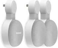 space-saving outlet wall mount holder for google 🔌 home mini and nest mini - cord management (3 pack) logo